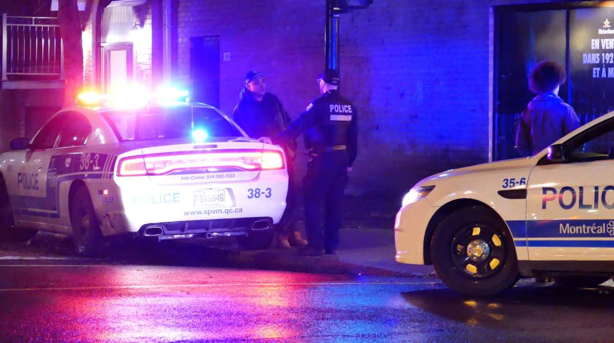 Montreal police were dispatched to Saint-Laurent Boulevard and Milton Street after they received reports of a gunshot fired at about 4:30 am Sunday.