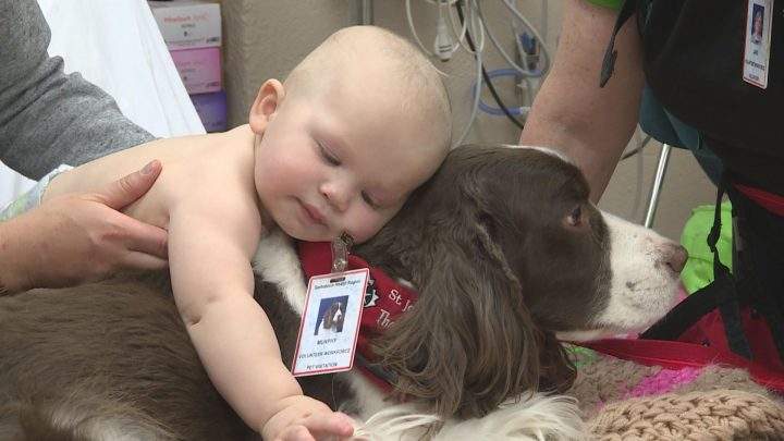 Murphy and a patient at the RUH emergency room.
