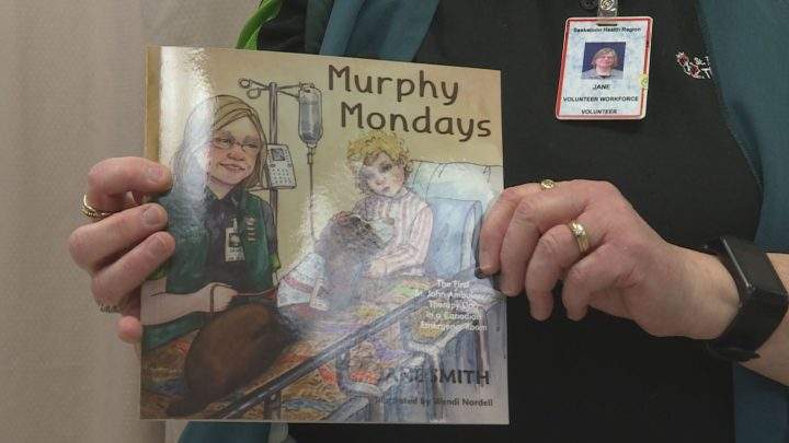 Jane Smith wrote “Murphy Mondays” to document the therapy dog’s work.