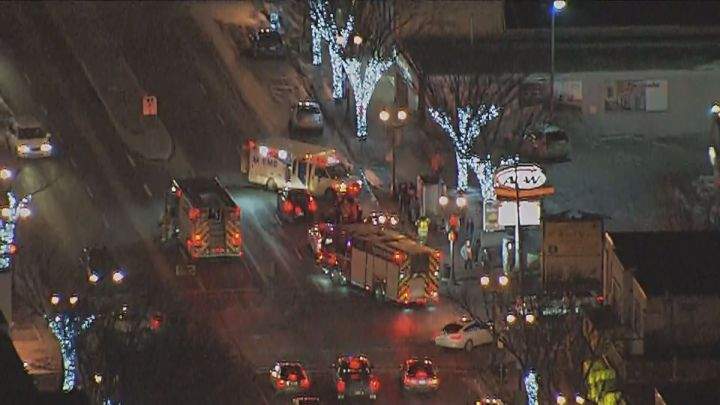 A witness told Global News on Wednesday night that she saw a car hit a pedestrian on Whyte Avenue in Old Strathcona, prompting emergency crews to respond.