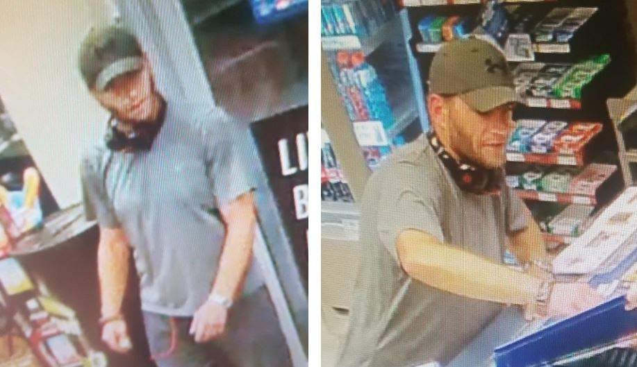 Kingston police say the man in this photo is a person of interest in a number of alleged thefts.