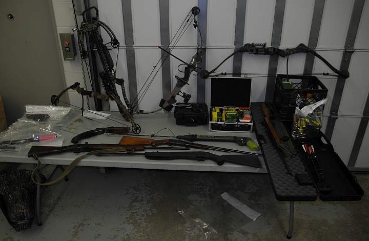 Items seized – Vulcan RCMP