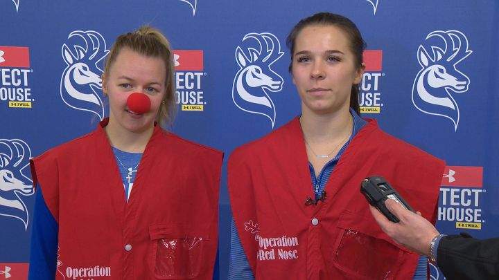 The Prongorns held a kickoff event at the University of Lethbridge Tuesday afternoon preparing for the 24 year of Operation Red Nose. 