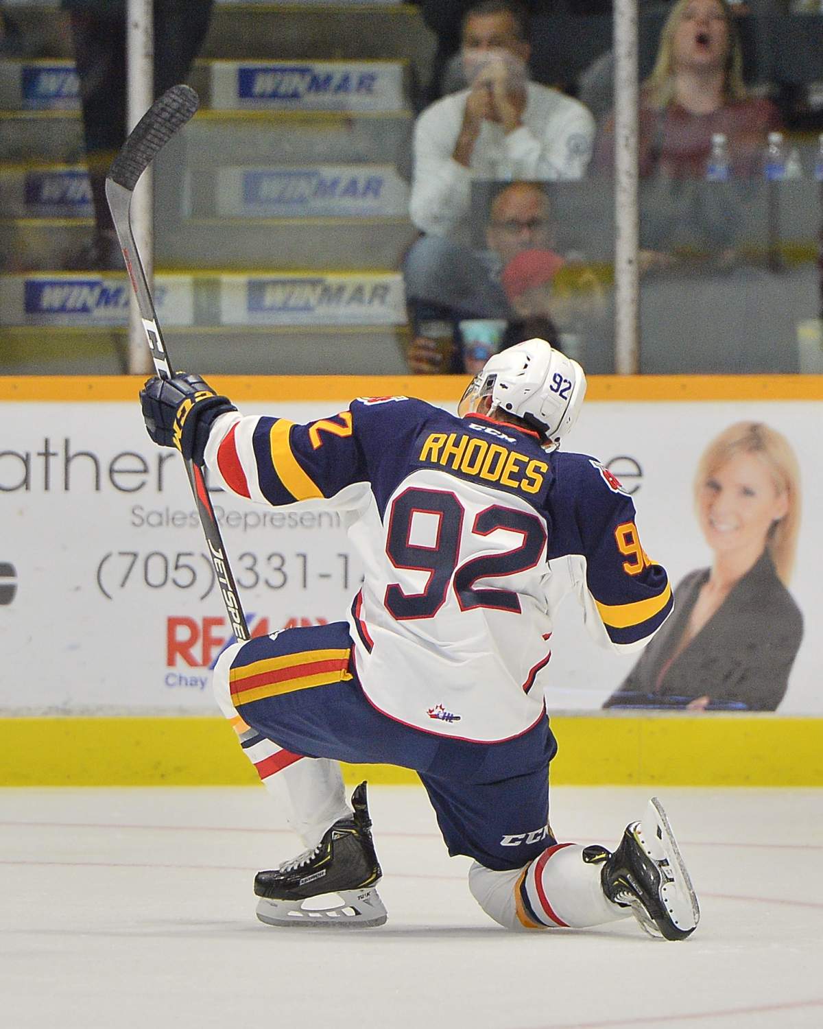 Sam Rhodes of the Barrie Colts. 
