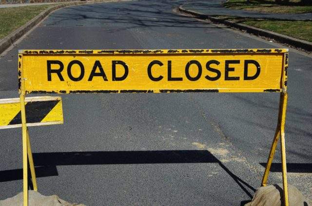 A watermain break has closed lanes along a portion of Mohawk Road.