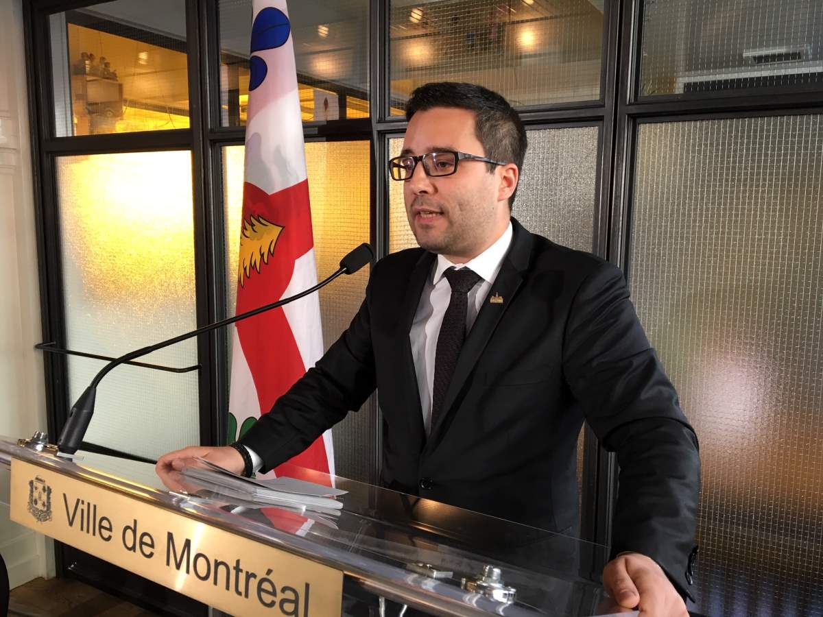 Robert Beaudry, executive committee member for the City of Montreal, talks about the compensation program for businesses affected by roadwork.