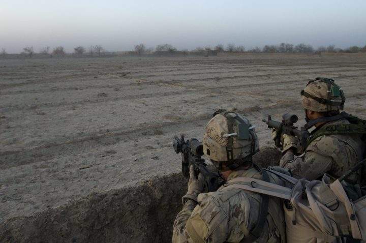 In this Dec. 4, 2007 file photo, Canadian troops are shown in the Sangasar region near where Jonathan Snyder’s unit was ambushed.