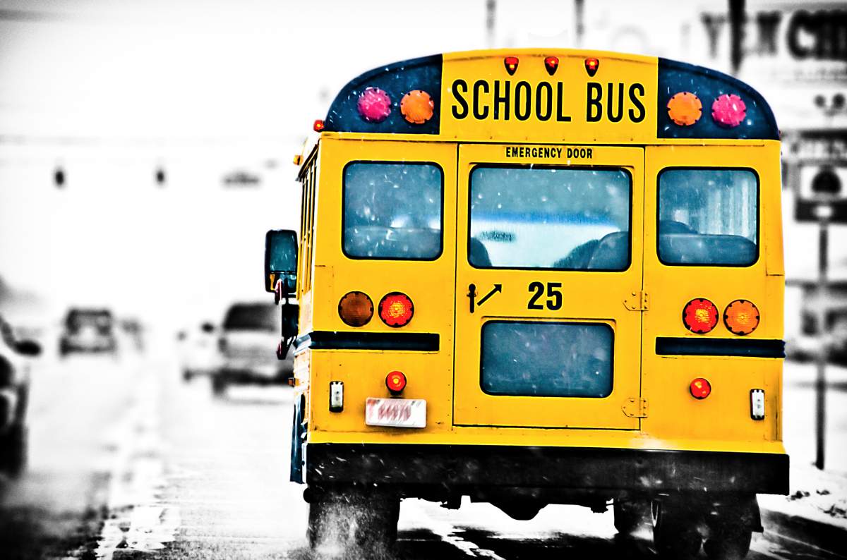 A bus driver was allegedly caught on tape driving while on her phone.
