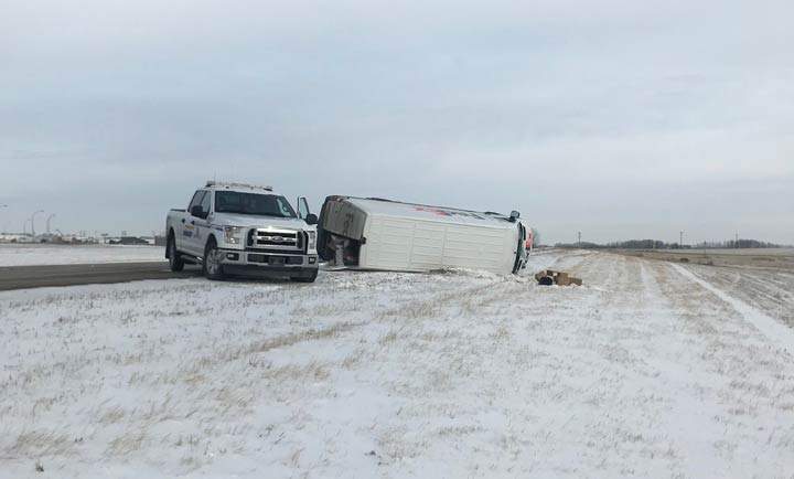 Saskatchewan RCMP provided this photo of a FedEx van that was stolen in Prince Albert on Nov. 13, 2018.