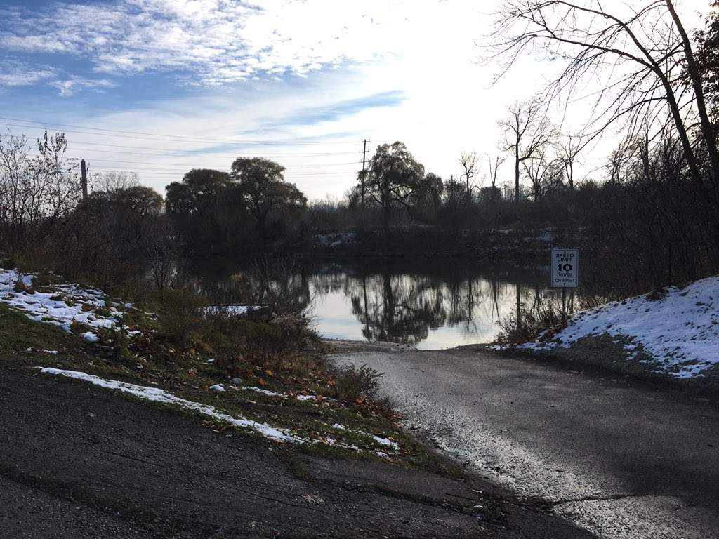 The Thames River near Wonderland Road North and Riverside Drive.
