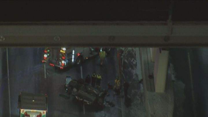 A 19-year-old man was taken to hospital with what Edmonton police described as "serious injuries" after the vehicle in which he was travelling crashed on Whitemud Drive Tuesday night.