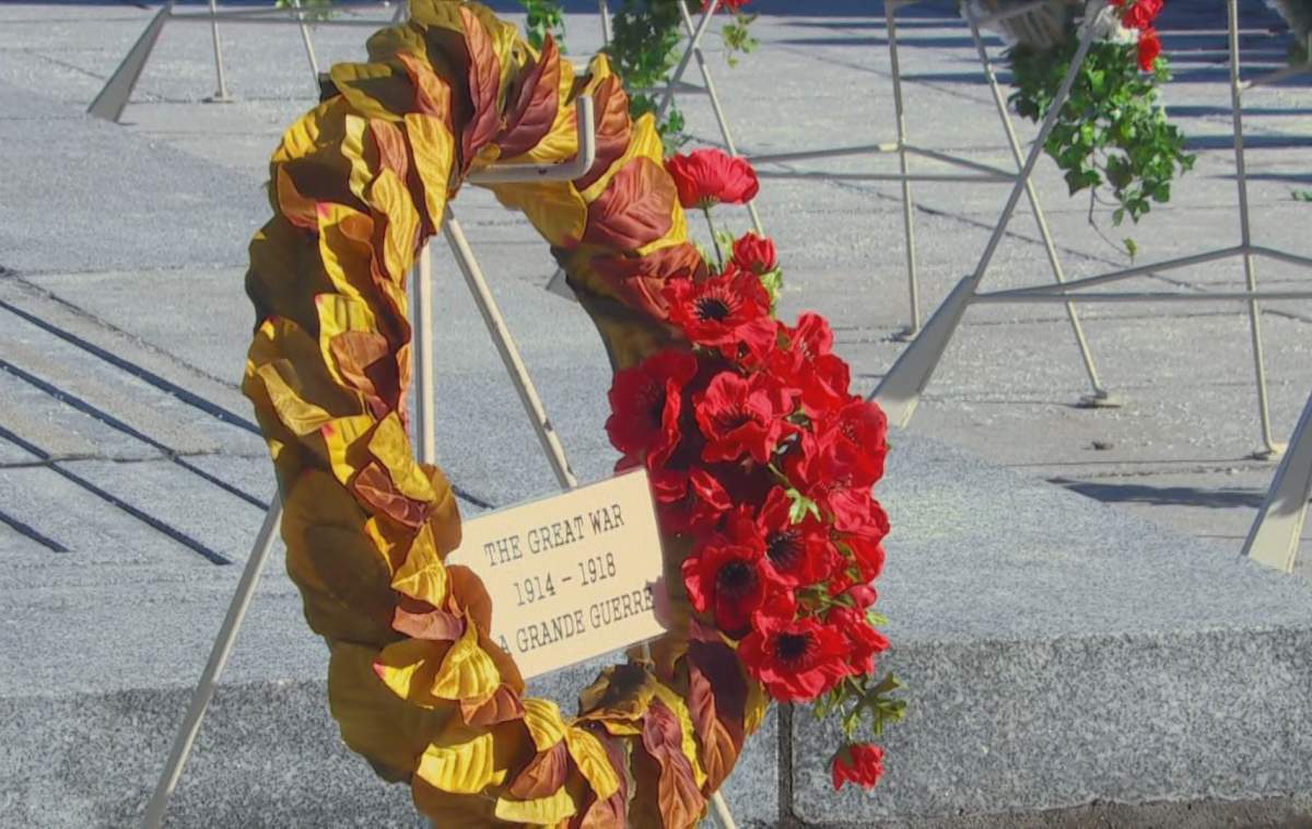 Longtime Royal Canadian Legion tour guide and Port Coquitlam school principal John Goheen laid this special wreath on behalf of the Legion at the National Remembrance Day Ceremony in Ottawa on Sunday, Nov. 11. The wreath honours the 100th anniversary of the Armistice and the Canadians who lost their lives while serving their country.
