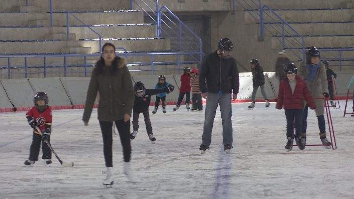 The Olympic Oval hosted a free public skate supporting Yes Calgary 2026 on Saturday.