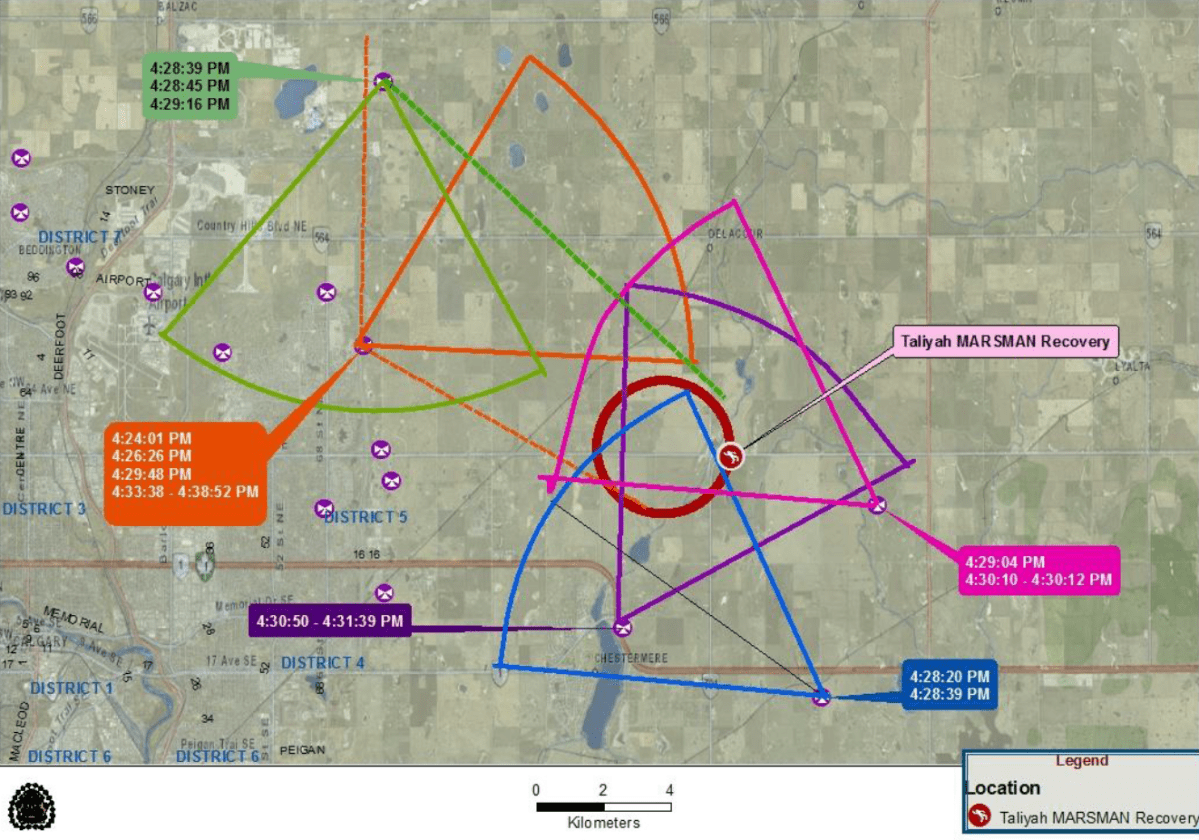Map that shows overlay of location Taliyah’s body was found. Shown in court Dec. 5, 2018.