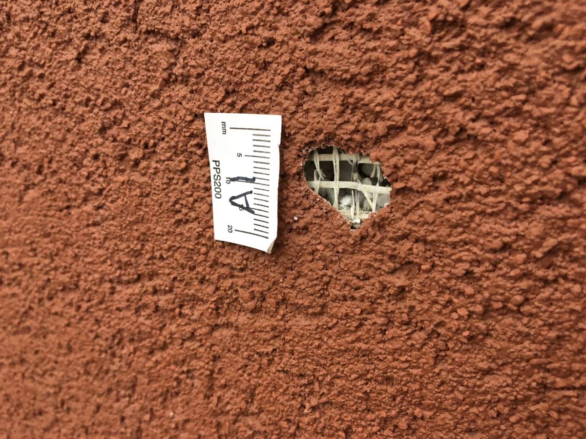 Evidence from the shooting near 79 Avenue and 71 Street seen on Dec. 27, 2018.
