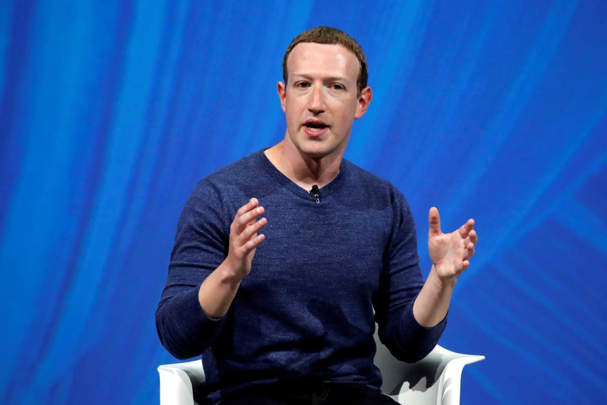 Facebook's founder and CEO Mark Zuckerberg speaks at the Viva Tech start-up and technology summit in Paris, France, May 24, 2018. 