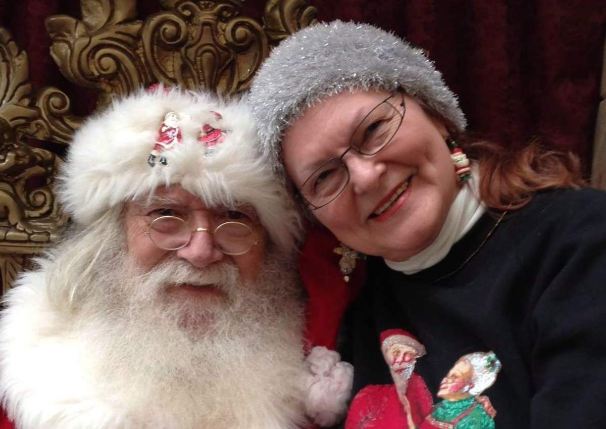 Brian Sanderson, as Santa Claus, and his partner Lillian Harris, as Mrs. Claus, are seen in this undated handout photo. Sanderson's iconic white beard and jolly demeanor landed him in Santa's bright red suit in Winnipeg malls, senior's centres, toy catalogues and as the mythical Christmas figure in quite a few Hallmark movies. So, when Sanderson, 77, Winnipeg's most well-known Santa helper, died in October a group of people, his own special elves, stepped up to make sure the Christmas magic he carried all year would continue. 