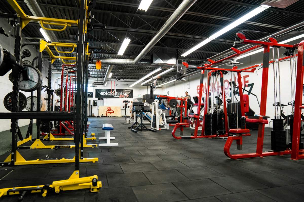 The inside of the Brickhouse Gym in Winnipeg.