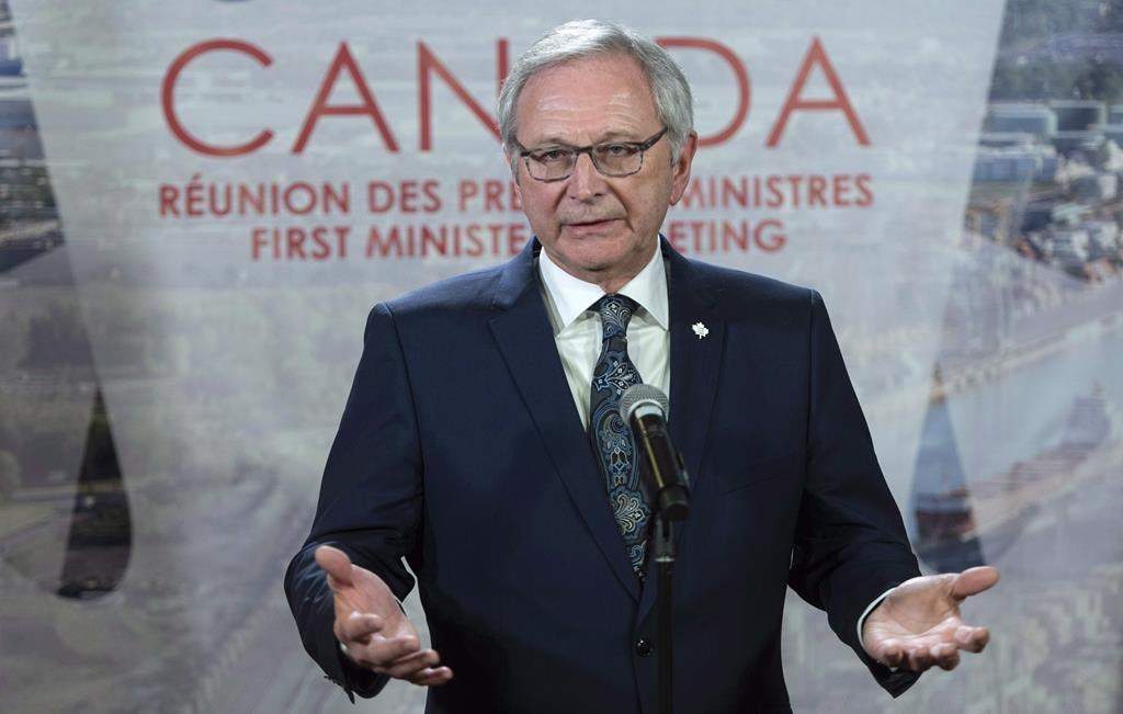 New Brunswick Premier Blaine Higgs responds to questions during a news conference at the first ministers meeting in Montreal on December 7, 2018. The 2021 Francophonie Games, intended to bring athletes to New Brunswick from around the world, may prove too costly for the new Tory government. Cost estimates have ballooned to $130 million from the original bid of $17 million, and new Premier Blaine Higgs his government won't cover the extra costs. THE CANADIAN PRESS/Paul Chiasson.