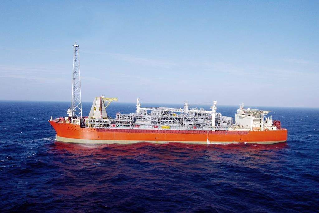 The SeaRose floating production, storage and offloading vessel is shown in this undated handout photo.