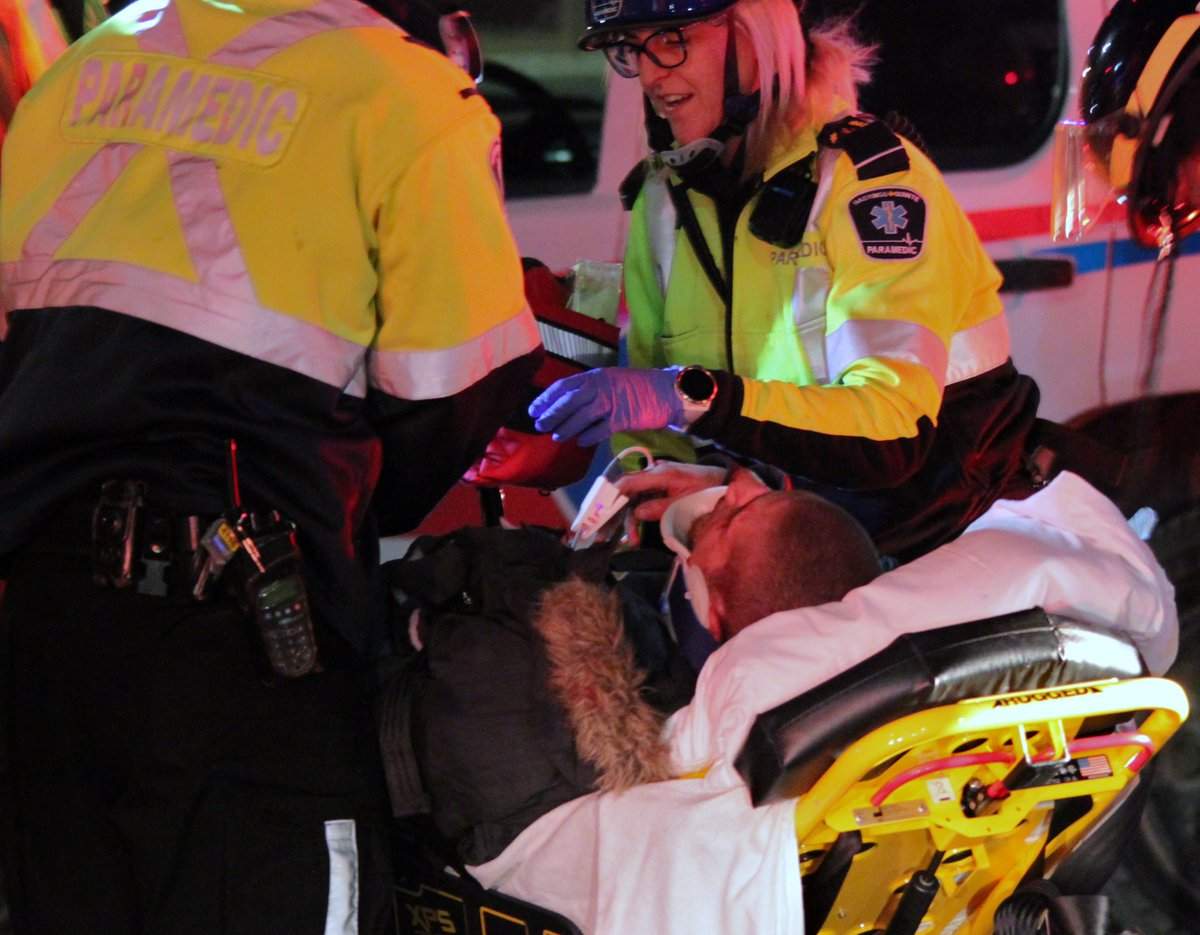 A Belleville pedestrian was run over by a car and needed to be extracted by emergency crews. Luckily, the man escaped with minor injuries.