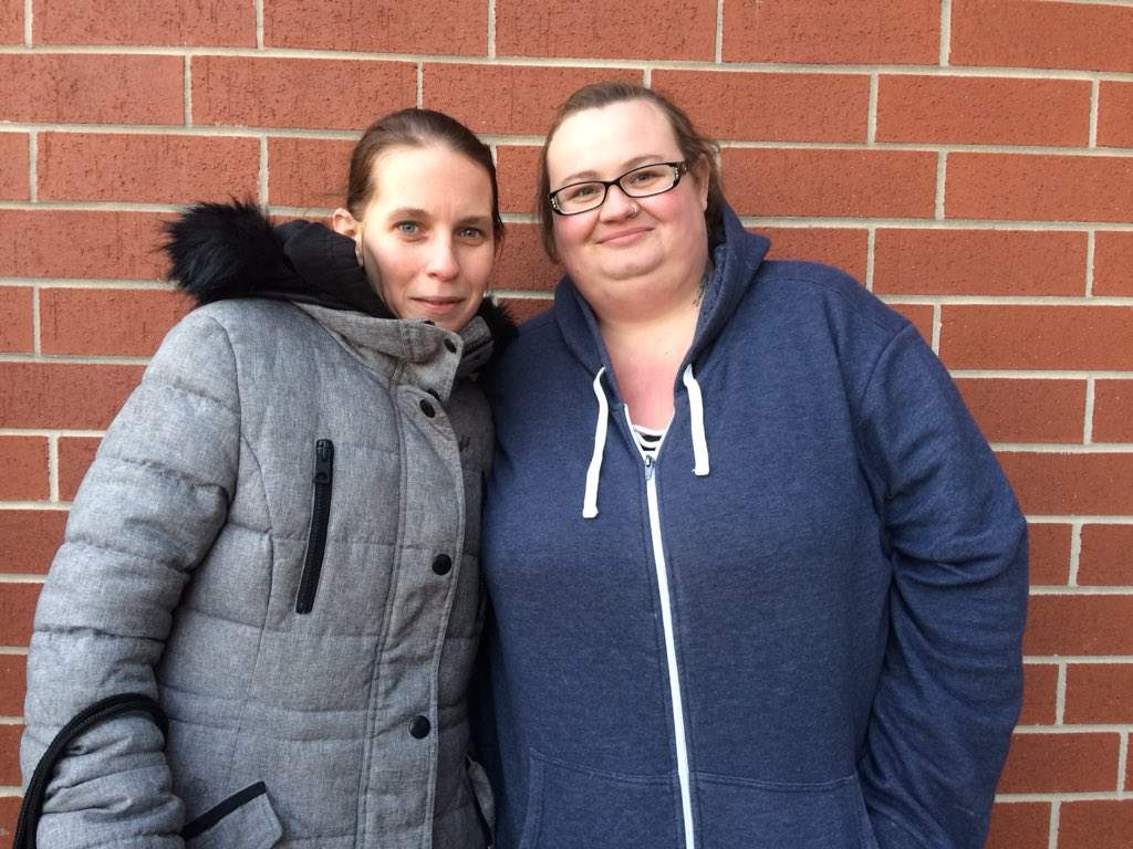 From left to right, Megan and Krystal.
