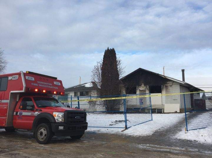One person has died and three others are in hospital following a west Edmonton fire at a home for adults with disabilities early Monday morning.