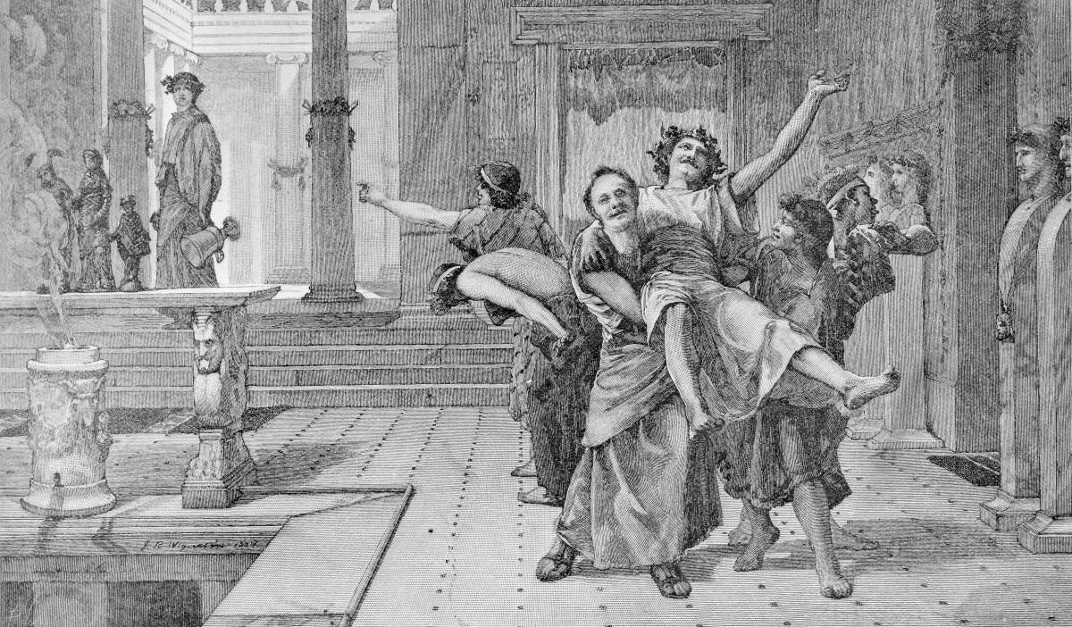The Roman Saturnalia, an ancient festival celebrated on Dec. 17-24 that consisted of wild merrymaking and people enjoying themselves to the fullest.
