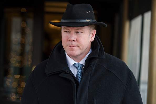 Rep. Warren Davidson, the sponsor of bill H.R. 7207, leaves a meeting of the House Republican Conference at the Capitol Hill Club on Dec. 12, 2017.