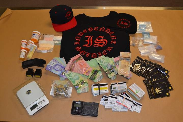 Police say a search warrant in Kelowna on Wednesday, December 19th, 2018, uncovered a ‘drug conduit,’ and that several types of drugs were seized.