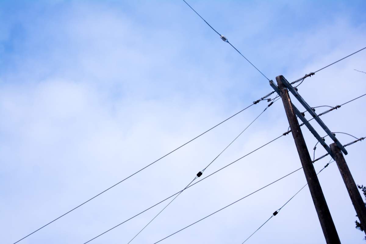 A transmission line junction.