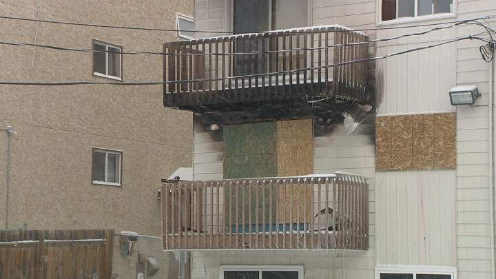 A man was taken to hospital Saturday with unknown injuries after fire crews responded to an apartment fire west of downtown Saskatoon.