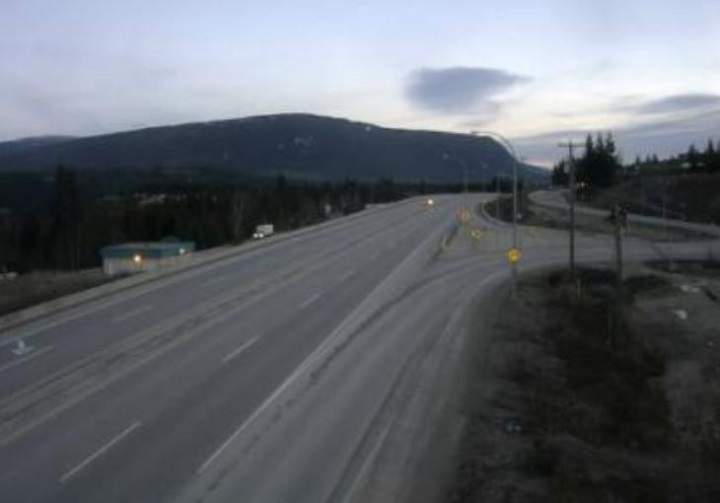 Road conditions in the Shuswap region of B.C.