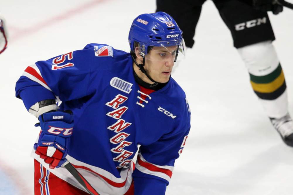 Michael Vukojevic of the Kitchener Rangers.