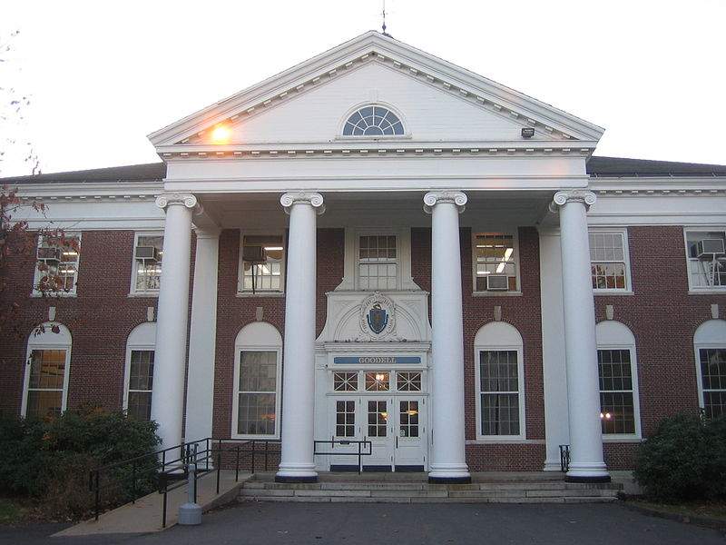 The Goodell building at the University of Massachusetts, Amherst.