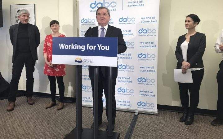 Social Development Minister Shane Simpson announced 16 projects that promote greater accessibility and inclusivity. 