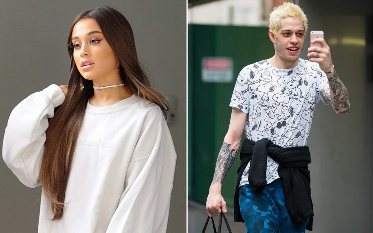 (L-R): Ariana Grande and Pete Davidson. Credit: Getty Images