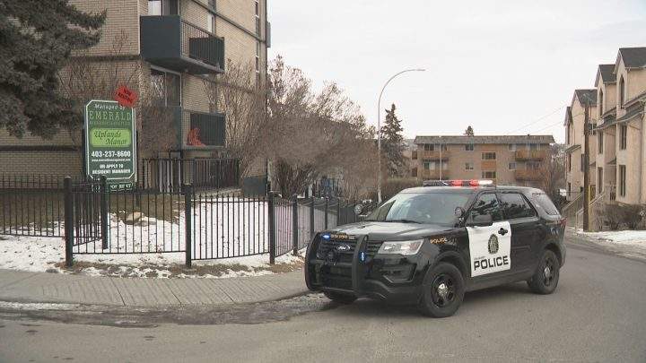 Residents reported hearing shots fired at around 9:45 a.m. inside an apartment building near the 1600 block of 22 Avenue S.W. in Calgary on Sunday.