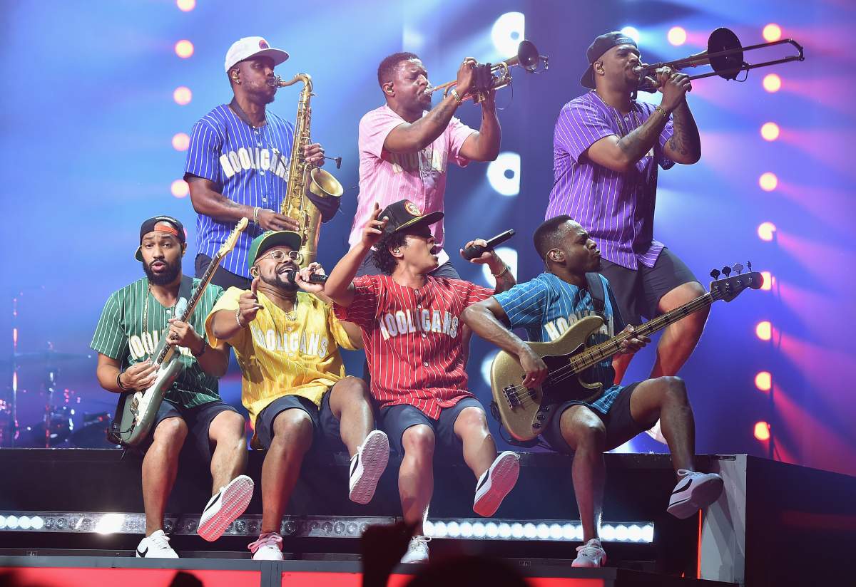 Bruno Mars performs onstage during the 24K Magic world tour at Madison Square Garden on Sept. 22, 2017, in New York City.