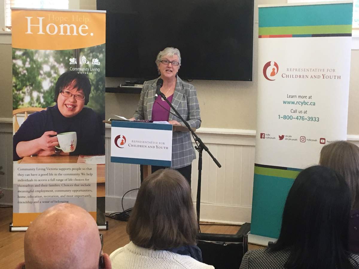 Children's Representative Jennifer Charlesworth presents 'Alone and Afraid' report in Victoria. 