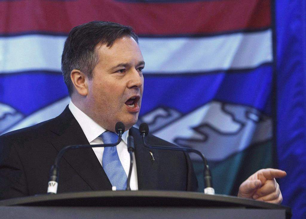 United Conservative Party leader Jason Kenney speaks in Edmonton Alta, on Monday January 29, 2018. THE CANADIAN PRESS/Jason Franson.