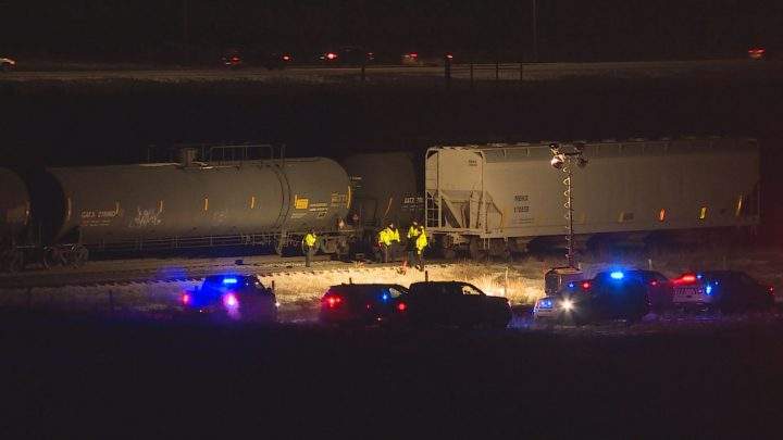 Police, firefighters and EMS responded to the scene near 96 Avenue N.E. just west of Deerfoot Trail N.E. at 5:45 p.m. on Monday.