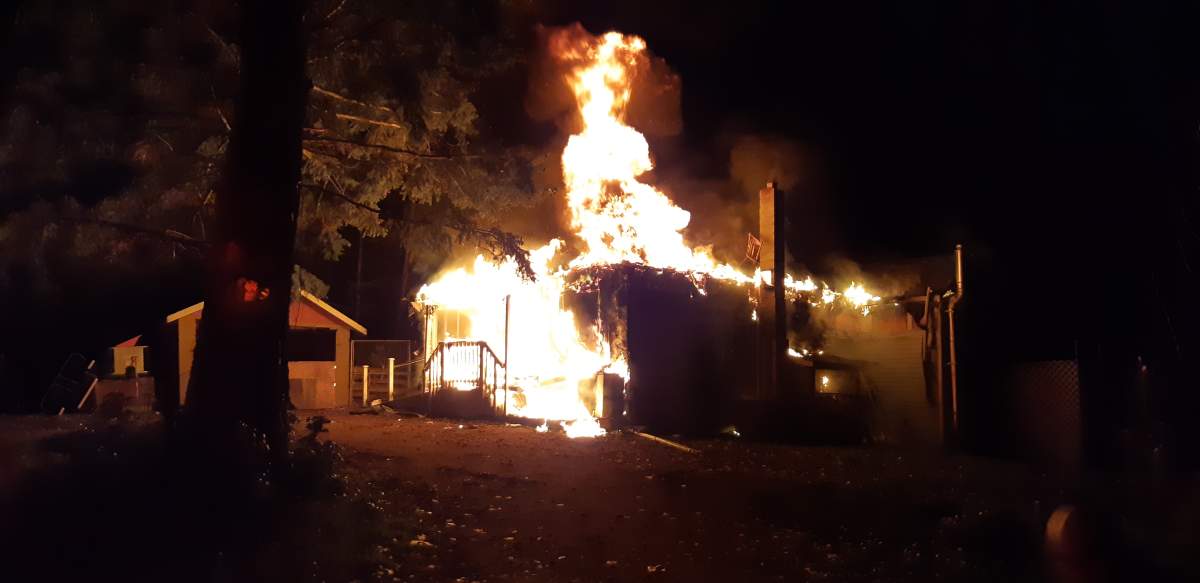 A Lake Country home sustained significant damage after a structure fire on Saturday night. 