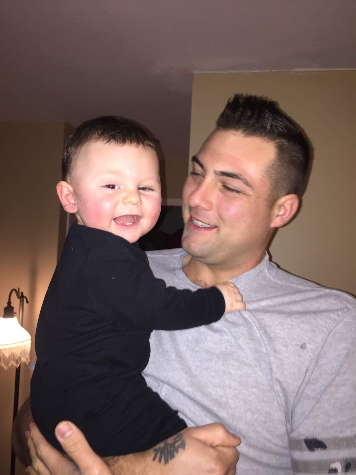 Lamille Harder with son Noah.
