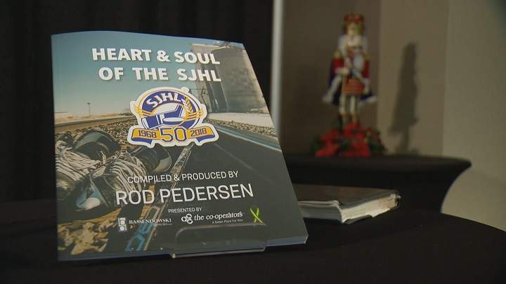 Heart & Soul of the SJHL – A 50 Year History – shares the stories of all 12 teams in the league along with stories about former and relocated teams like the Minot Top Guns, Lebret Eagles and Moose Jaw Canucks.