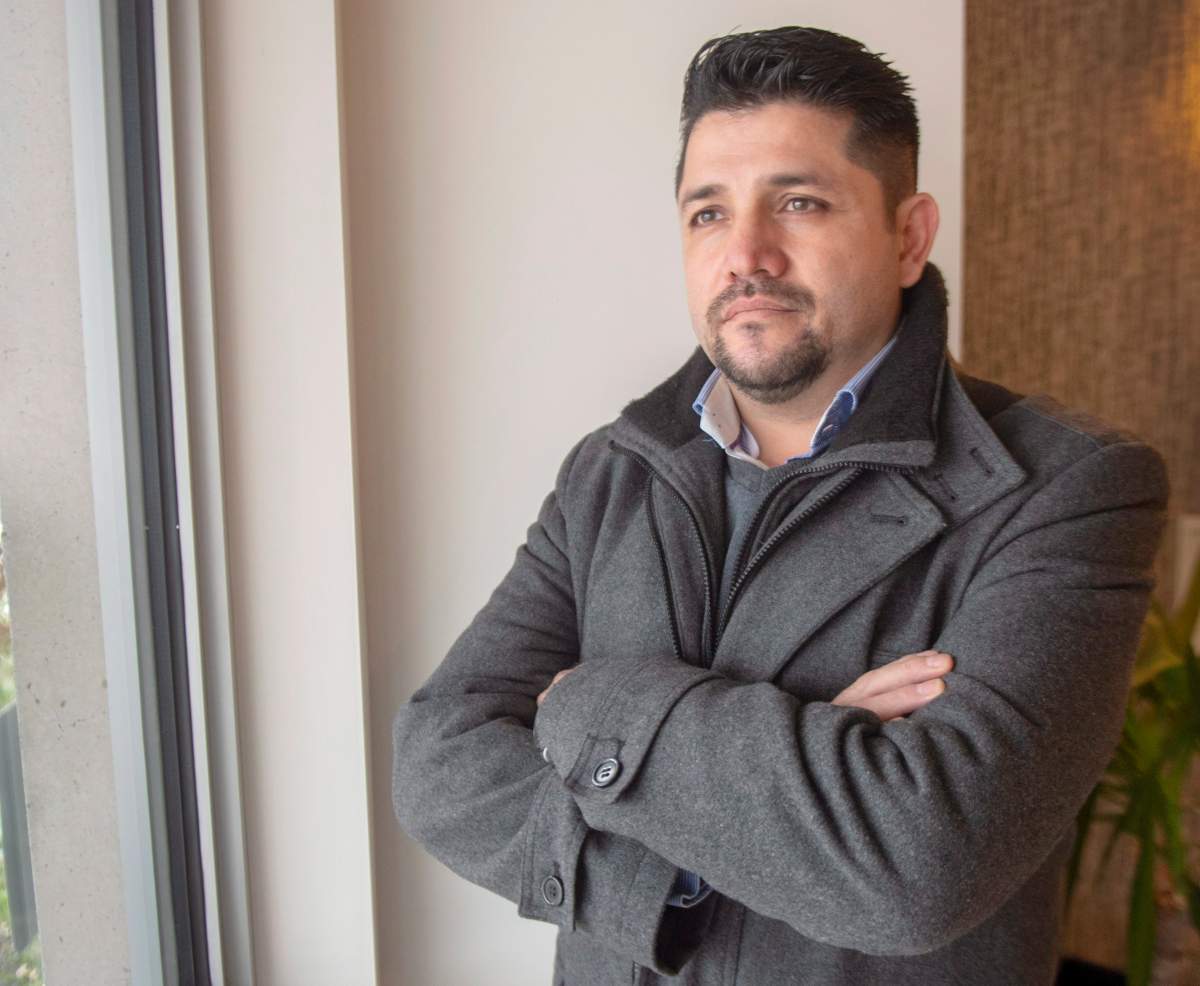 Hugo Ruiz at his home in Laval, Que., Friday, Nov. 30, 2018. Ruiz, who is a software engineer from Colombia, says he has trouble getting government help because he isn't on welfare. 