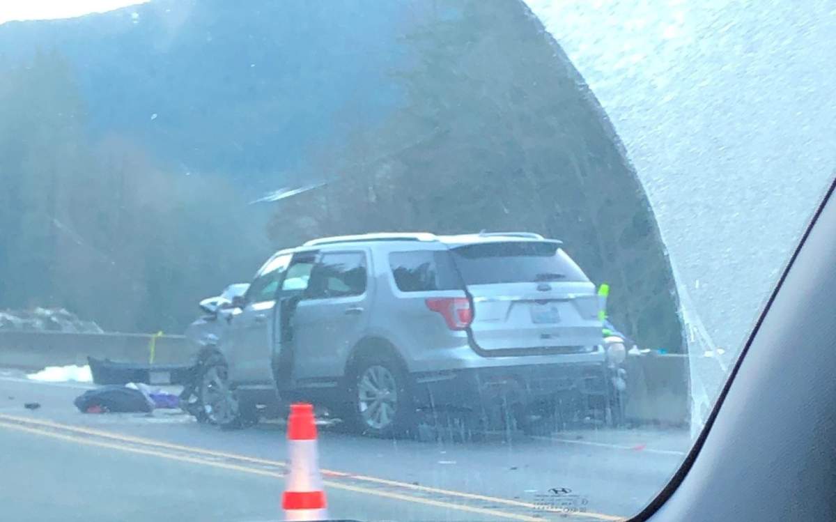 One person is dead after a fatal three-vehicle collision on the Sea to Sky Highway.