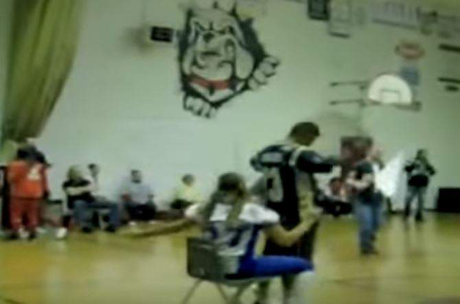 A video of two teachers at a Churchill High School pep rally led to controversy in 2010.