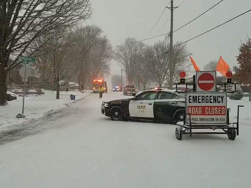 Firefighters were called to the area of Birmingham and Egremont streets in Mount Forest on Thursday morning.