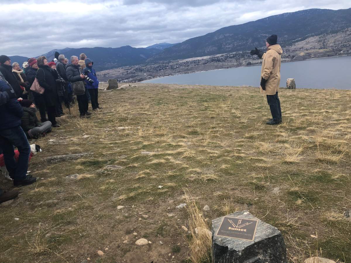 Astronomer Chris Purton explains the Munson Mountain standing stone array for the winter solstice and the equinox.